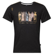 Мъжка тениска Chillaz Time to Chill черен black