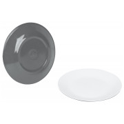 Комплект чинии Bo-Camp Breakfast plate Two tone - 4 бр сив Grey