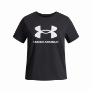 Детска тениска Under Armour BIG LOGO SS-BLK черен/бял Black