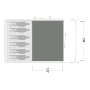 Килим за палатка Outwell Cozy Carpet Colorado 6 Air