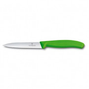 Нож за зеленчуци Victorinox вълнообразен 10 см светло зелен