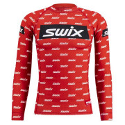 Функционална мъжка тениска  Swix RaceX червен/бял