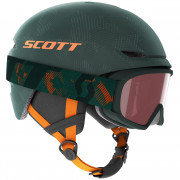 Детска ски каска Scott Combo Helmet Keeper 2 + brýle Jr Witty тъмно зелен SombreGreen/PumpkinOrange
