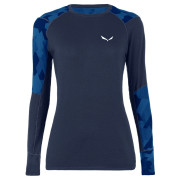 Дамска тениска Salewa Cristallo Warm Amr W L/S Tee. тъмно син NavyBlazer