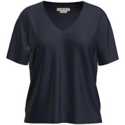 Дамска функционална блуза Icebreaker W Mer 150 Tech Lite SS Relax V Neck Tee тъмно син Midnight Navy