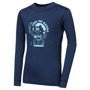 Детска функционална тениска Sensor Merino DF Planet Deep Blue тъмно син Deep Blue
