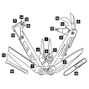 Мултуфункционален инструмент Leatherman Signal Black/Silver