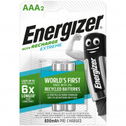 Презареждащи се батерии Energizer AAA / HR03 - 800 mAh Extreme 2 pcs сребърен
