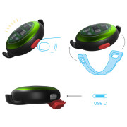 Светлина за куче Curli Luumi Safety LED Lights rechargeable