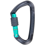 Карабинер Skylotec Lime SG (screw gate) сив/зелен Anthracite/Acquamarine