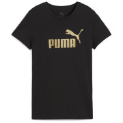 Дамска тениска Puma ESS NO. 1 LOGO Metallic Tee черен PUMA Black-metallic gold
