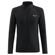 Функционален мъжки суитшърт Salewa Puez Waffle Hyb Pl Jacket M черен black out