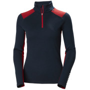 Дамска функционална тениска Helly Hansen W Lifa Merino Midweight 1/2 Zip син Navy