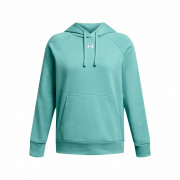 Дамски суитшърт Under Armour Rival Fleece Hoodie светло син RadialTurquoise/White