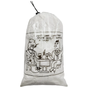 Опаковка High Tail Designs Drawstring Stuff Sack Date Night бял Date Night