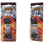Връзки за обувки Bennon Laces Black-Grey Box 120 cm