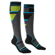 Детски чорапи Bridgedale Ski Mountain Junior сив/зелен grey/green/068
