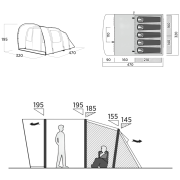 Семейна палатка за 5 души Easy Camp Brimnes 5 Air