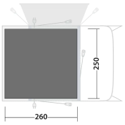Подложка под палатка Outwell Footprint Talladega Air