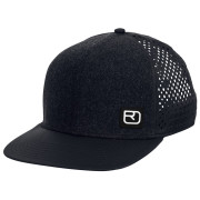 Шапка с козирка Ortovox Logo Air Trucker Cap черен Black Raven