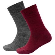 Детски чорапи Devold Daily Merino Medium Sock 2Pk Kid червен BEETROOT MIX