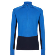 Функционална мъжка тениска Icebreaker Men Mer 260 ZoneKnit LS Half Zip син Midnavy/Lazu/Cb