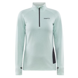 Дамска функционална блуза Craft CORE Trim Thermal синьо/бял Ice Melange