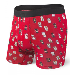 Боксерки Saxx Platinum Boxer Brief Fly червен RedLuckyCat