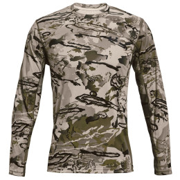 Мъжка тениска Under Armour Iso-Chill Brush Line LS сив UaBarrenCamo//Black