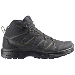 Мъжки трекинг обувки Salomon Exraise Mid Gtx черен/зелен Black / Black / Olive Night