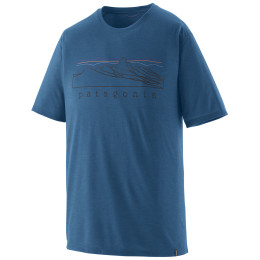 Мъжка тениска Patagonia Men's Capilene Cool Trail Shirt - Stratapeaks син Aquatic Blue
