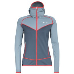 Дамски суитшърт Salewa Puez 3 PL W FZ HDY сив 341 blue fog/0310