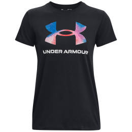 Дамска тениска Under Armour W SPORTSTYLE LOGO SS черен/бял Black / / White