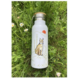 Термос České parky Lynxie бял