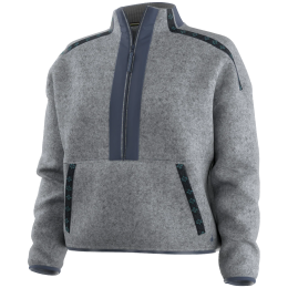 Дамски функционален суитшърт Smartwool Women's Second Cut Fleece 1/2 Zip син Light Navy