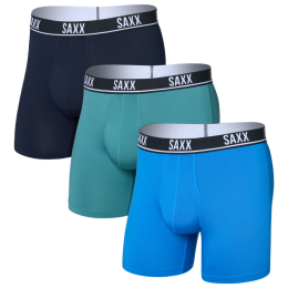 Боксерки Saxx Essential Perform Mesh Boxer Brf Fly 3Pk син blue/teal/maritime