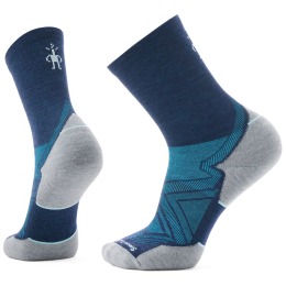 Чорапи Smartwool Run Targeted Cushion Mid Crew Socks син/сив DEEP NAVY