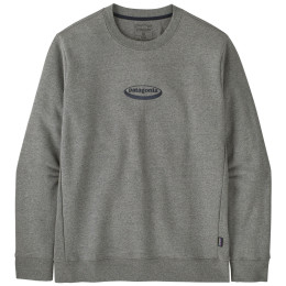 Мъжки суитшърт Patagonia Men's '95 Oval Logo Uprisal Crew Sweatshirt сив Gravel Heather