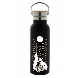 Термос České parky Wolfík черен