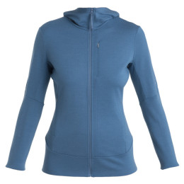 Дамски функционален суитшърт Icebreaker Women Merino 260 Quantum IV LS Zip Hoodie син Dawn