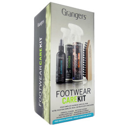 Почистващ комплект Granger's Footwear Care Kit черен