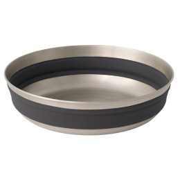 Сгъваема купа Sea to Summit Detour Stainless Steel Collapsible Bowl L сив Beluga Black