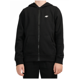 Детски суитшърт 4F Sweatshirt M2754 Deep Black черен Deep Black