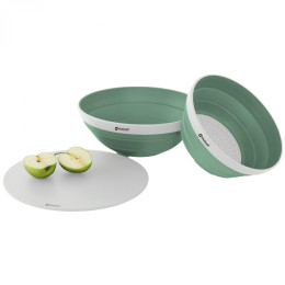 Комплект купа с гевгир Outwell Collaps Bowl & Colander Set тъмно зелен