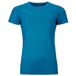 Дамска функционална тениска Ortovox W's 120 Tec Mountain T-Shirt син