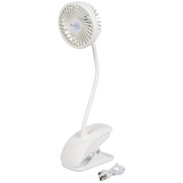 Мини вентилатор Bo-Camp Table fan with clamp Flex бял White