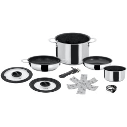 Комплект прибори Brunner Academy Vacum High 7+1 сребърен