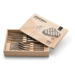 Комплект прибори Höfats Steaktools сребърен silver