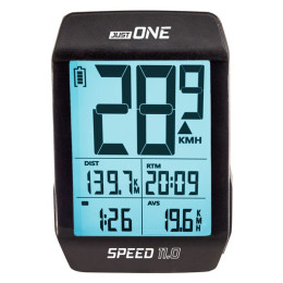 Велосипеден компютър Just One Speed 11.0 черен černá