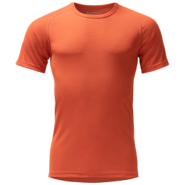 Функционална мъжка тениска Devold Adventure Merino 190 Tee Man оранжев Brick